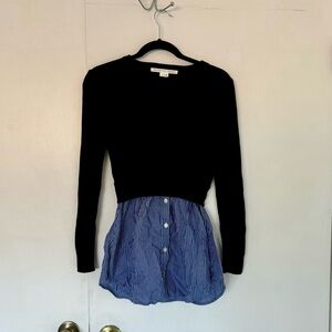 Veronica beard Rocha mixed media pullover